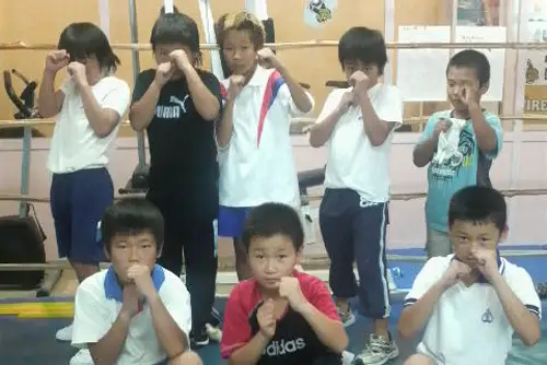 練習後のキッズ